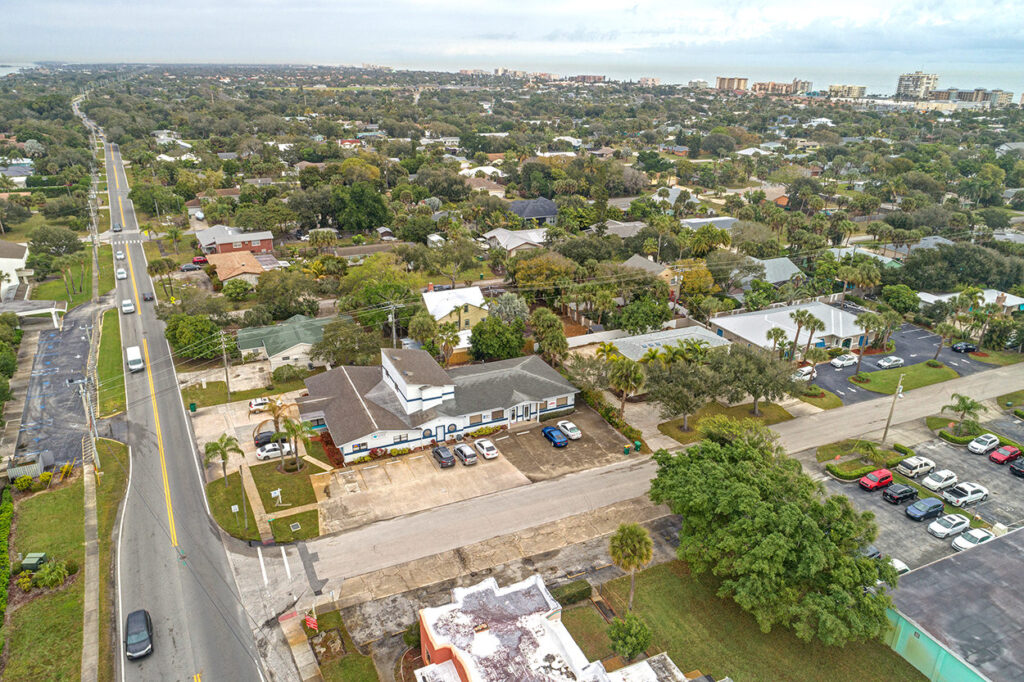 Waterman Real Estate Office Aerial View. Credit: Biz360tours