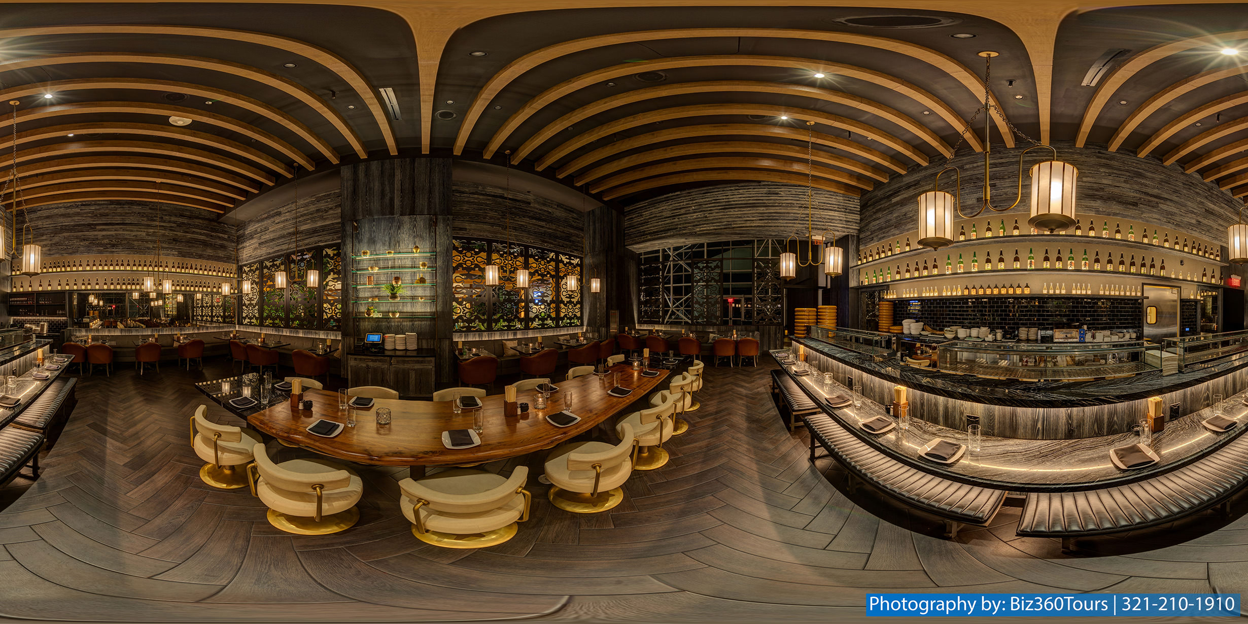 A 360-degree panoramic image captured at the Diplomat Hotel in Hallandale Beach, Florida. Photography by: Biz360Tours