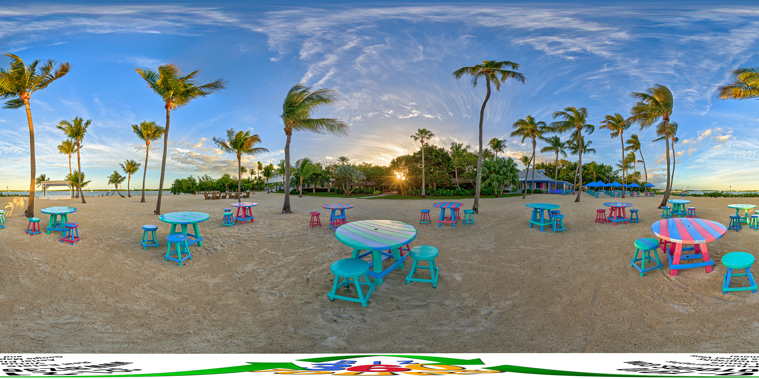 A 360-degree panoramic image captured at Cheeca Lodge and Spa in the Florida Keys. Photography by: Biz360Tours