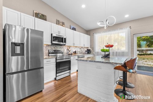 A photo of the Frank House, a 3D printed home in Melbourne, Florida