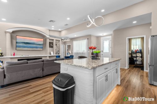 A photo of the Frank House, a 3D printed home in Melbourne, Florida