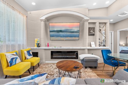 A photo of the Frank House, a 3D printed home in Melbourne, Florida
