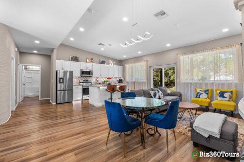 A photo of the Frank House, a 3D printed home in Melbourne, Florida