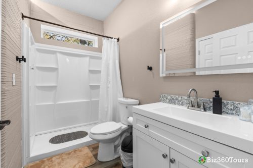 A photo of the Frank House, a 3D printed home in Melbourne, Florida