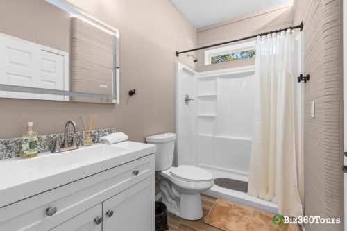A photo of the Frank House, a 3D printed home in Melbourne, Florida
